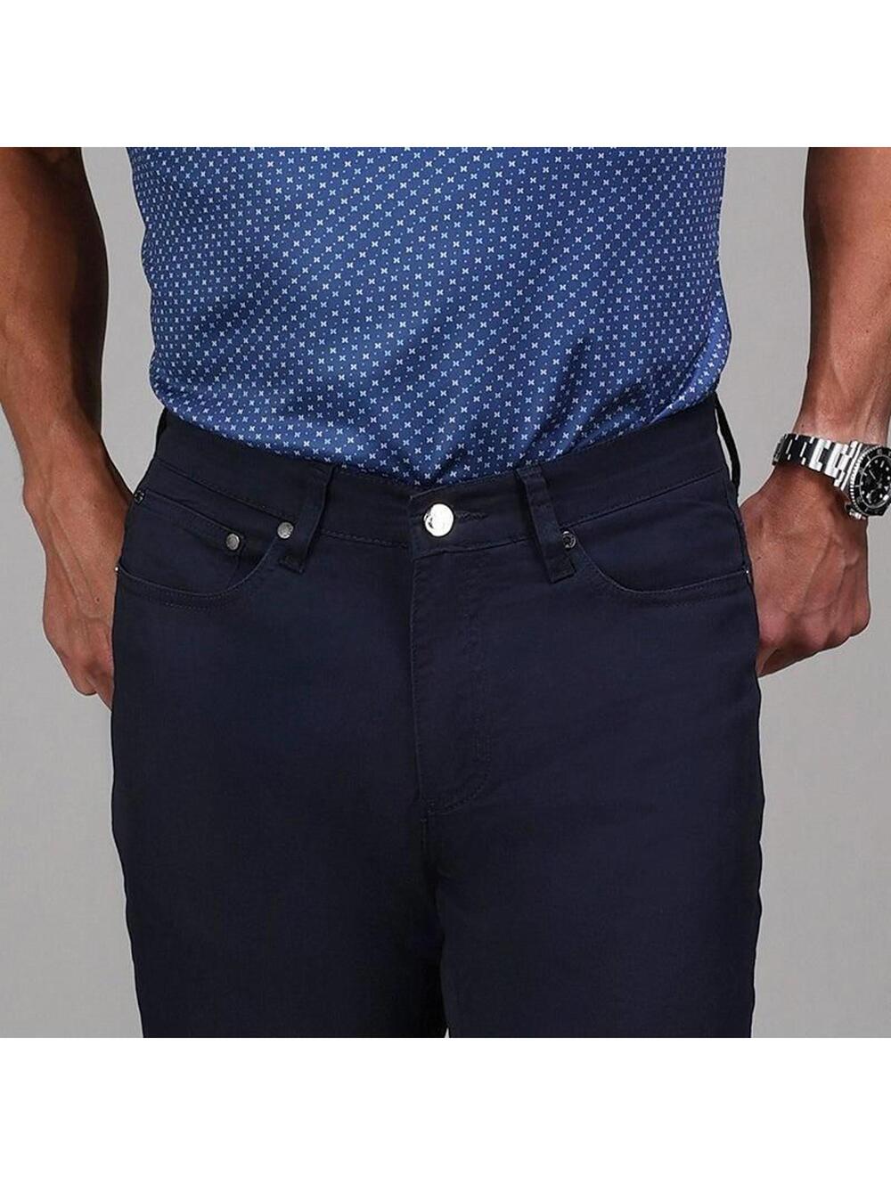 Collars & Co. NWT CEO Chino Five Pocket Cotton Stretch Pants - Size W34/L34 - Picture 4 of 5